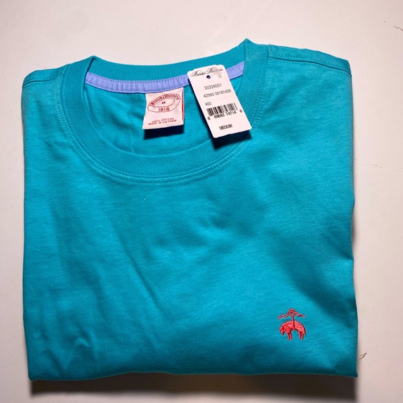 Brooks Brothers Other - Man’s classic fits all cotton solid T-Shirt color muted teal /Coror